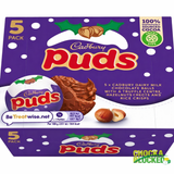 Cadbury Puds Dairy Milk Christmas Chocolate Multipack 175g (5x35g) x3