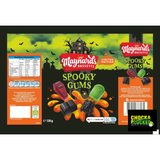 Maynards Bassetts Spooky Gums 130g Full Case of 10 Bags Chewy Sweets