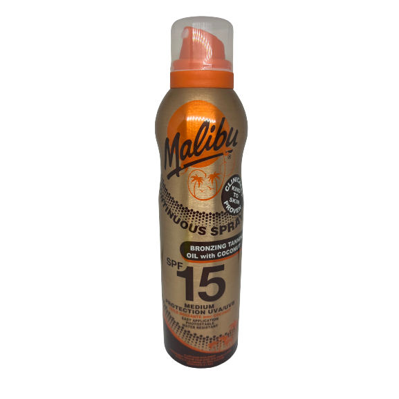 Malibu SPF15 Bronzing Oil with Coconut Spray 175ml