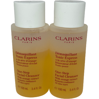 Clarins One-Step With Orange Extract Facial Cleanser 100ml x 2