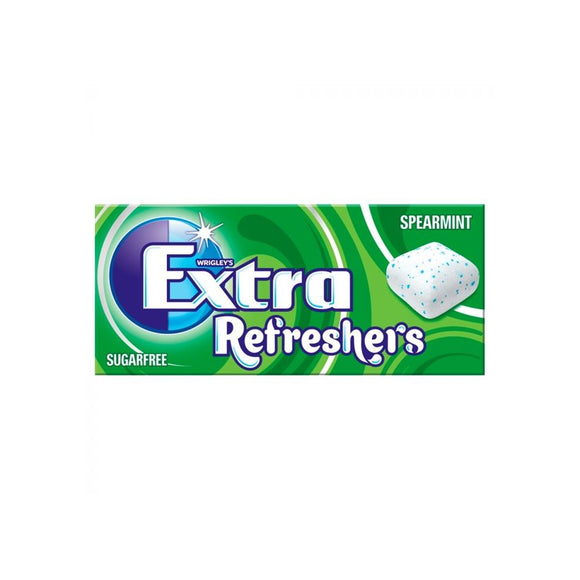 16 Packs Of Wrigleys Extra Refreshers Spearmint Gum 15.6g