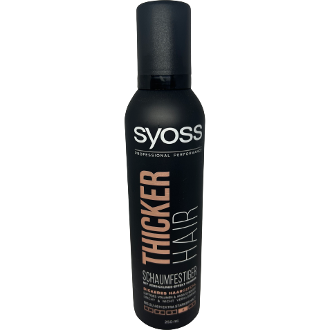 Syoss Thicker Hair Extra Strong Hair Thickening Mousse 250 ml