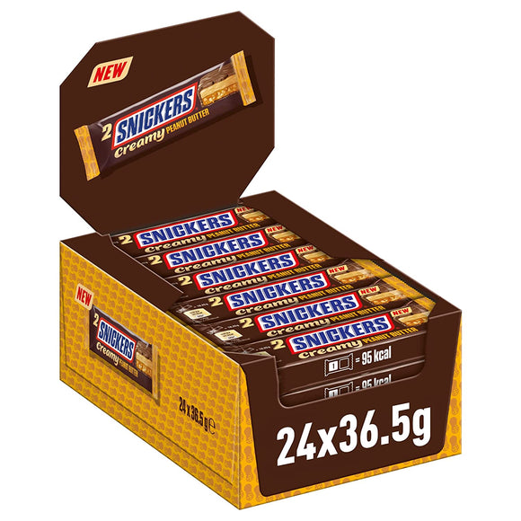 Snickers Creamy Peanut Butter x 24 Bars 24.03.2024