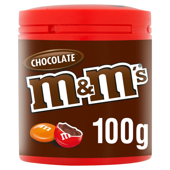 8 x M&M's 100g Chocolate Tubs