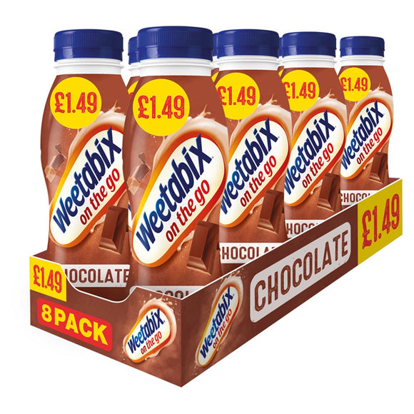 16 x Weetabix On The Go Of 250ml Chocolate Drinks P/M £1.49