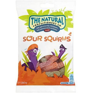 2 x Boxes Of 10 The Natural Confectionery Co. Sour Squirms 160g  Best Before 28.05.2020