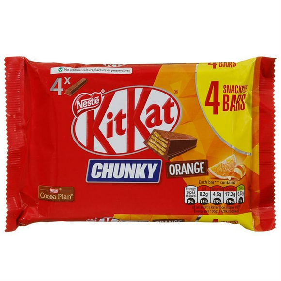 Kit Kat Chunky Orange 4 Pack