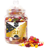 Happy 21st Birthday Sweet Gift Jar Jelly Mix Sweets Medium or Large Mr Beez