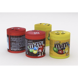 4 M&M's 100g Tubs 2 x Peanut 2 x Chocolate