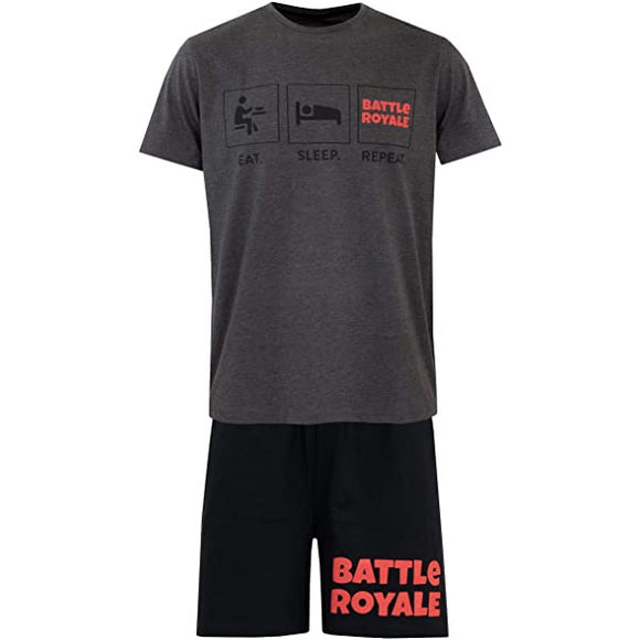 Battle Royale Mens Pyjamas Loungers T-Shirt & Shorts XXL