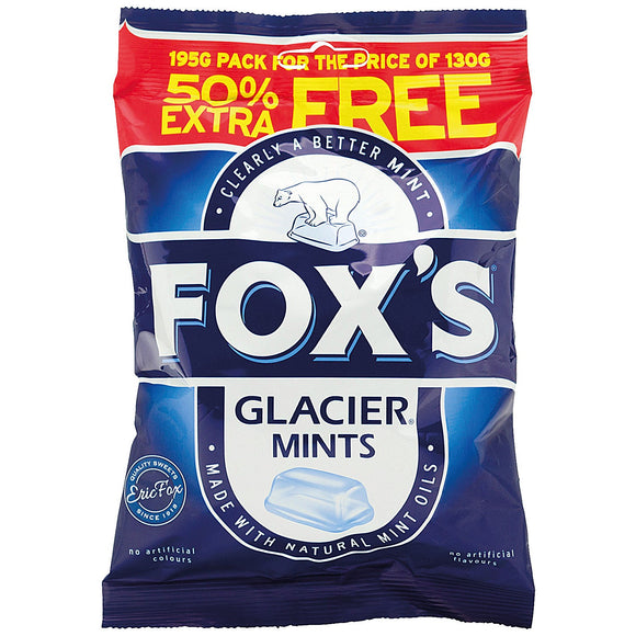 12 x Foxs Mints Bags 195gm Bigger Bags Best Before Date 18.08.2020