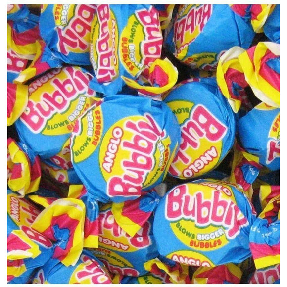 Anglo Bubbly Bubble gum Big Chewing Gum Retro Wrapped Sweets x 50