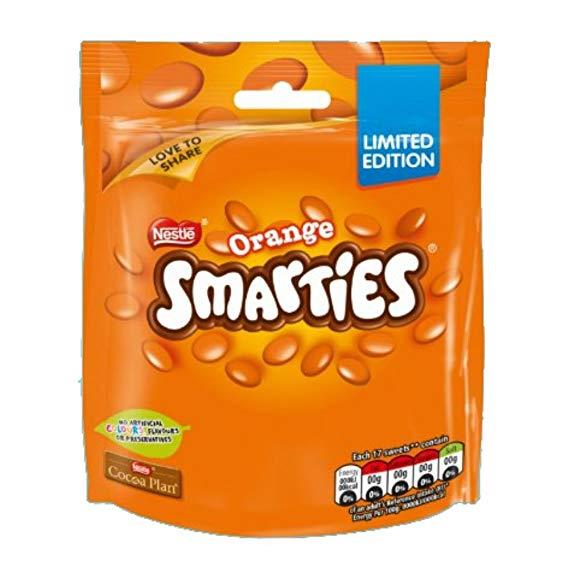 Nestle Orange Smarties Share Bag 105g