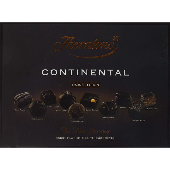 Thorntons Continental Dark Chocolate Box, 284 g
