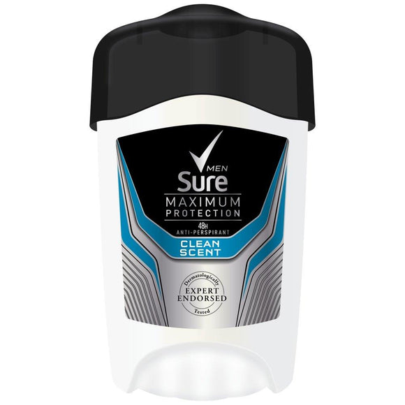 Sure Men Maximum Protection Clean Scent 48H Anti-Perspirant Deodorant, 45 ml