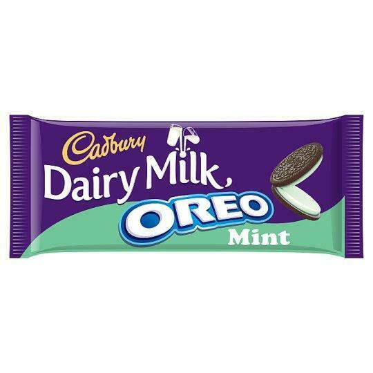 cadbury dairy milk oreo mint flavour 120g