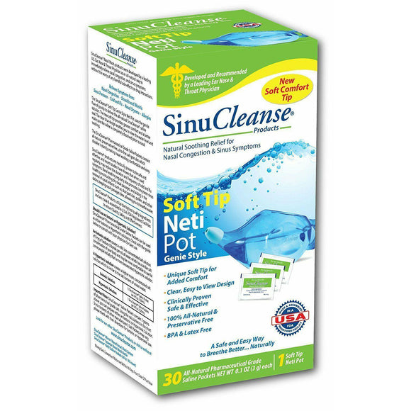 Sinucleanse Neti-Pot System KIT AS SEEN ON TV, Free 30 salt packets