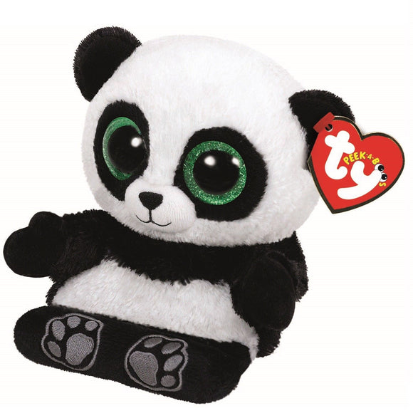 TY Beanie Boos Peek-A-Boos Phone Holder Poo The Panda Bear