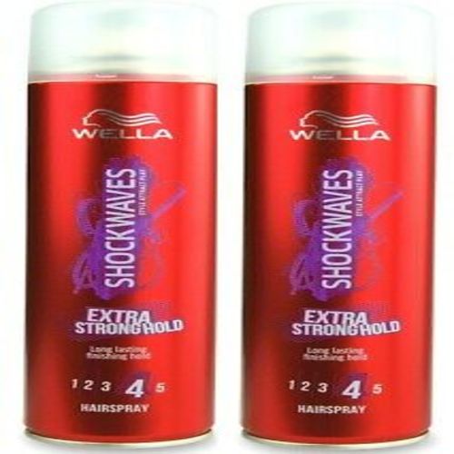 2 x Wella Extra Strong Hold Hairspray, 250 ml