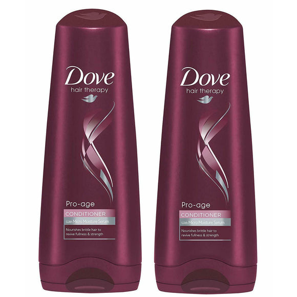 2 x Dove Pro-age Conditioner For Brittle Hair 350ml