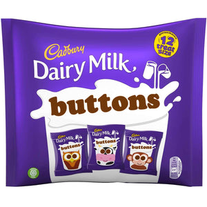 Cadbury Dairy Milk Buttons Chocolate Treatsize Bags 170 g