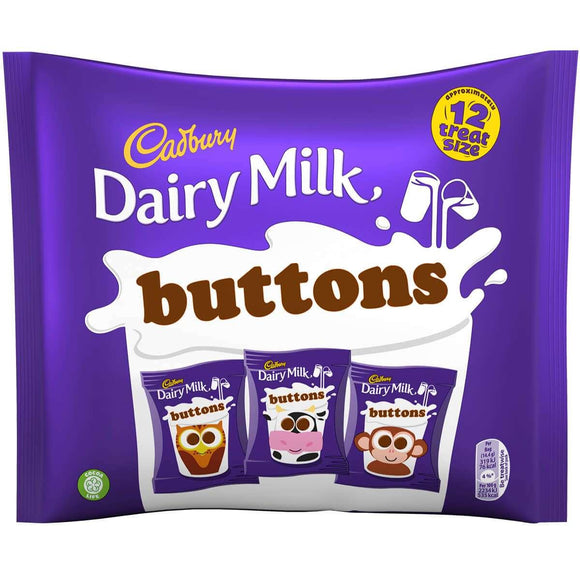 Cadbury Dairy Milk Buttons Chocolate Treatsize Bags 170 g