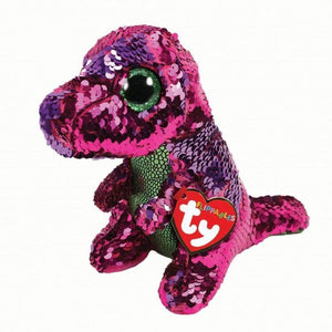 TY Stompy Dinosaur Sequin Flippable 18cm