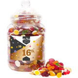 Happy 16th Birthday Sweet Gift Jar Jelly Mix Sweets Medium or Large Mr Beez