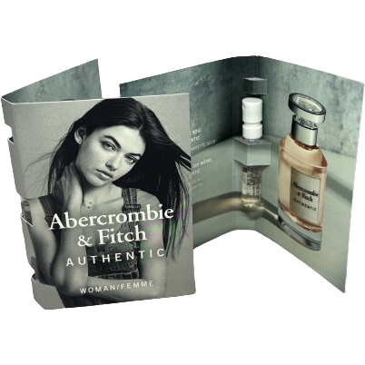 Abercrombie & Fitch AUTHENTIC WOMAN Eau De Parfum 2ml Sample x 2 