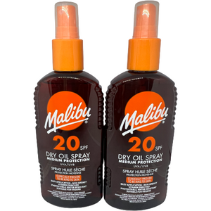 Malibu Dry Oil Spray SPF 20 200ml x 2 