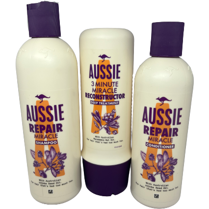 Aussie Repair Miracle Shampoo, Conditioner, Deep Treatment Set 