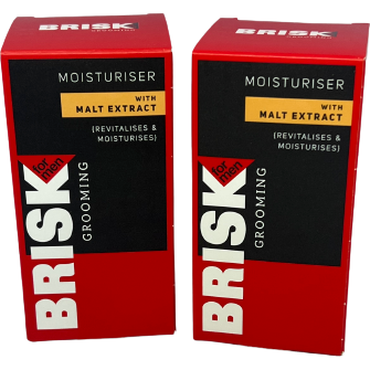 Brisk Grooming Men Moisturiser with Malt Extract - 50ml x 2 